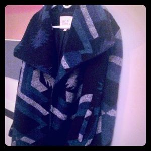 Aztec print coat